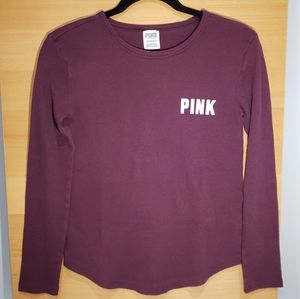 PINK VS • Purple Long Sleeve Thermal Sz:XS